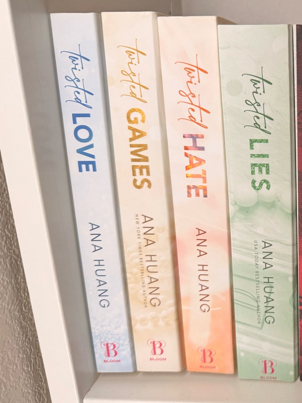 Twisted Series Book Set - Pastel Blue, Gold, Peach & Green
